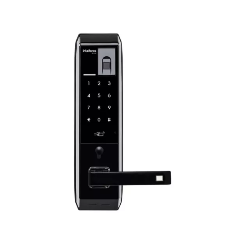 Fechadura Digital de Embutir Intelbras FR 330 | Abertura por Biometria, Senha e Cartão