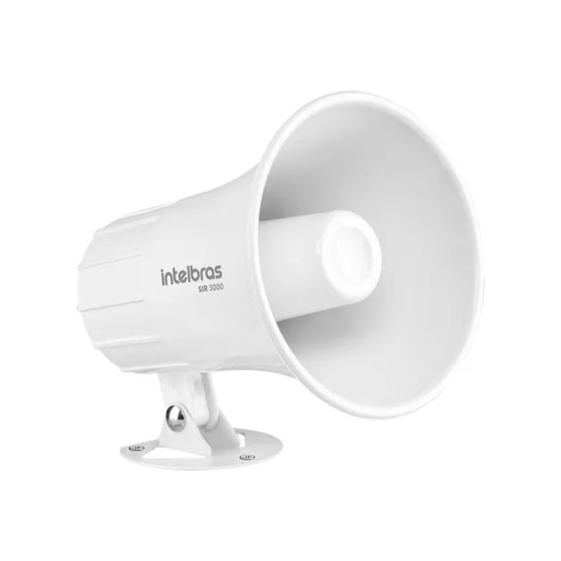 Sirene com Fio Intelbras SIR 3000 Branco | 120 dB para Máxima Segurança