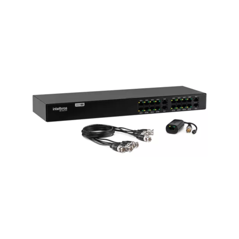 Balun para CFTV Intelbras VB 1016 WP | Transmissão de Vídeo Estável para até 16 Canais