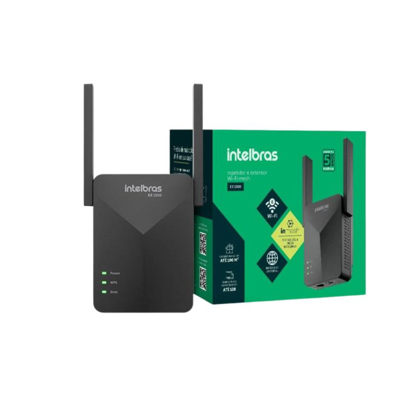 Roteador Extensor Mesh Wi-Fi Intelbras EX 1500 | Expanda sua Conectividade com Desempenho Mesh - Imagem 4