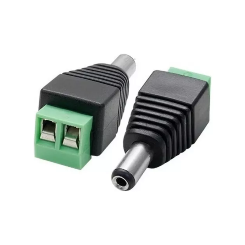 Kit Com 6 Conector P4 Macho Borne Camera Cftv Fita Led