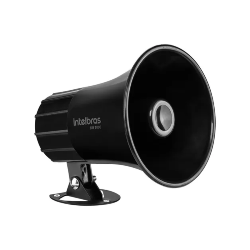 Sirene com Fio Intelbras SIR 3000 Preto| 120 dB para Máxima Segurança